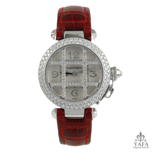 CARTIER Pasha® Grille 32mm Diamond Watch