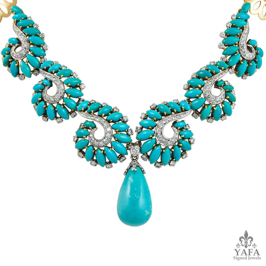 BOUCHERON Diamond Turquoise Necklace