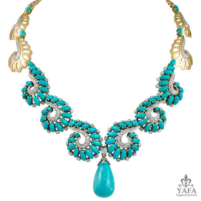 BOUCHERON Diamond Turquoise Necklace