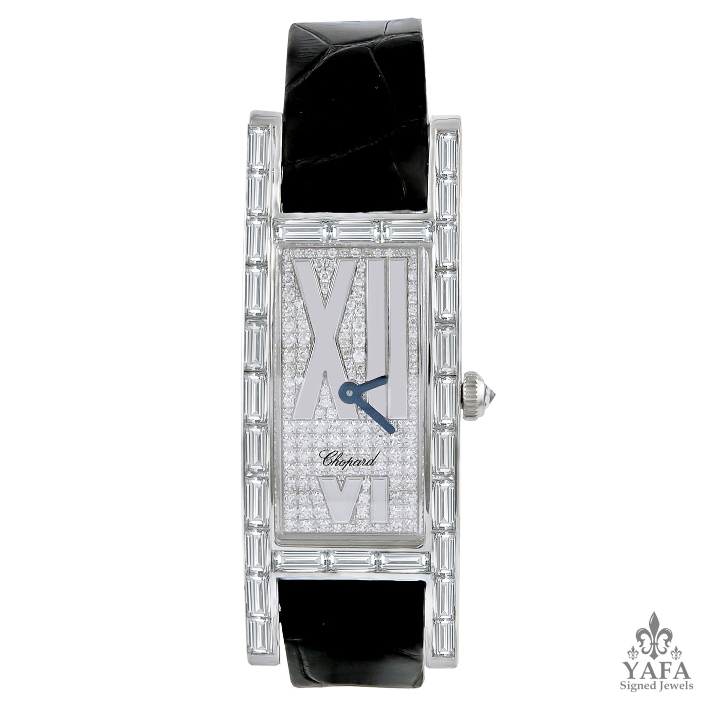 CHOPARD Rectangular Face Baguette Diamond Watch
