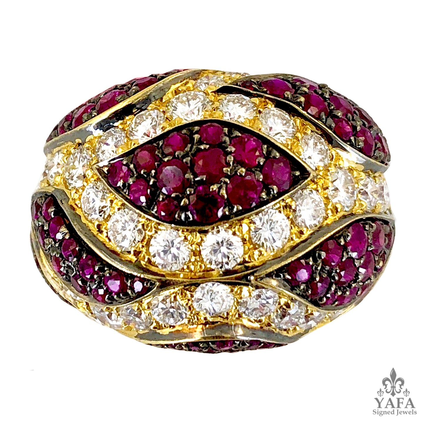 DE GRISOGONO Diamond and Ruby Ring