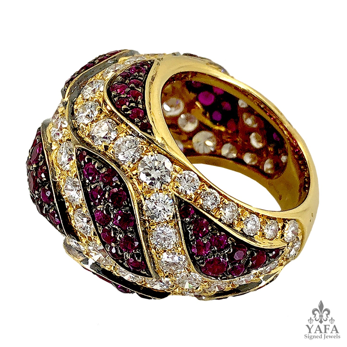 DE GRISOGONO Diamond and Ruby Ring