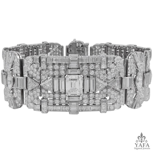 Circa 1960s Platinum Diamond Bracelet