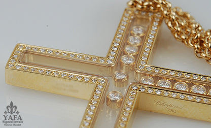 CHOPARD Happy Diamonds Cross Necklace Pendant