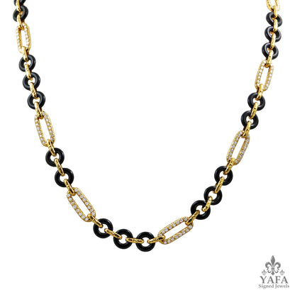 VAN CLEEF & ARPELS Diamonds,Onyx Necklace