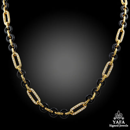 VAN CLEEF & ARPELS Diamonds,Onyx Necklace