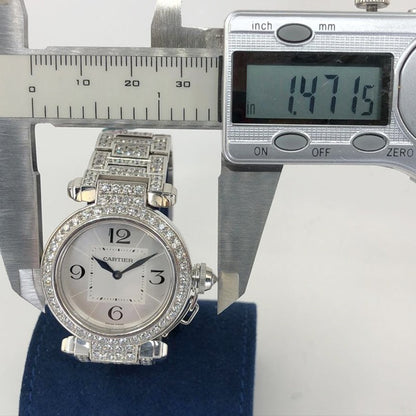 CARTIER Pasha 30mm Diamond Watch