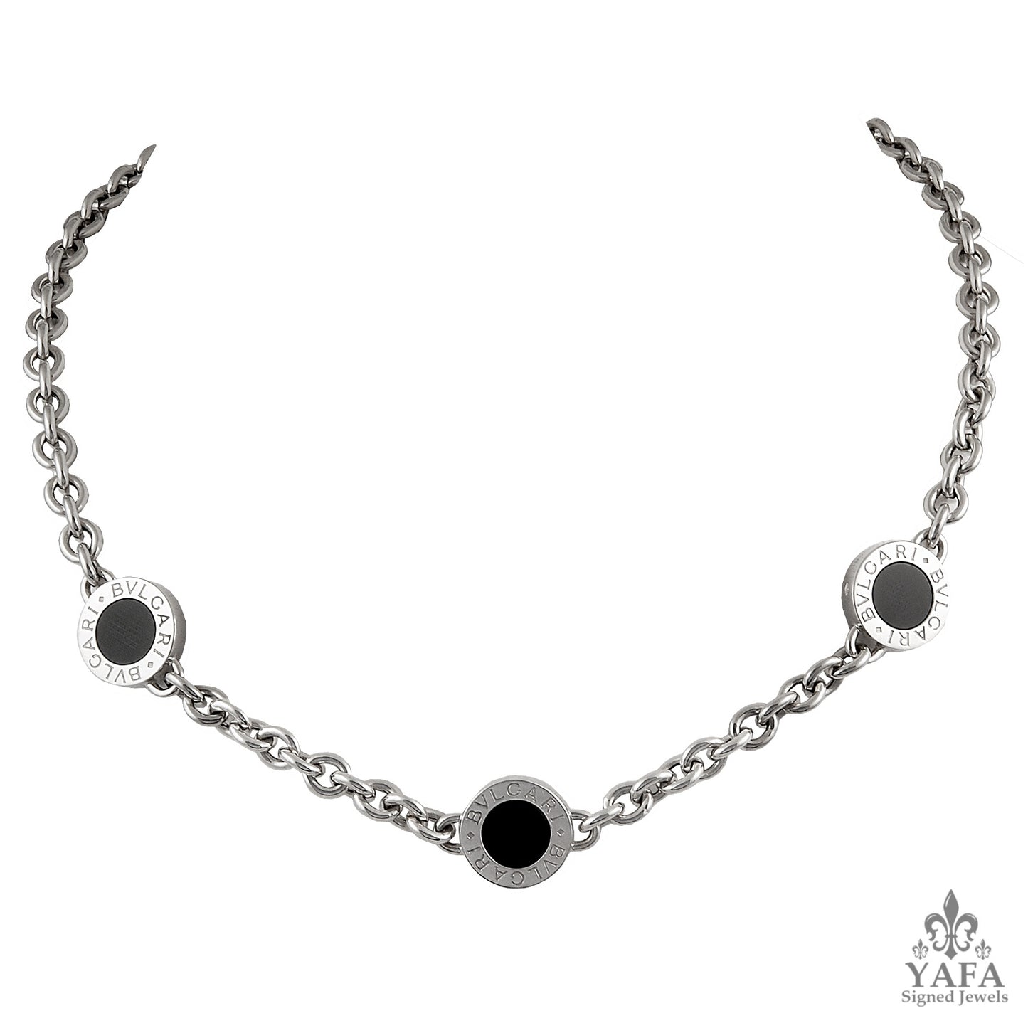BULGARI Onyx Chain Necklace