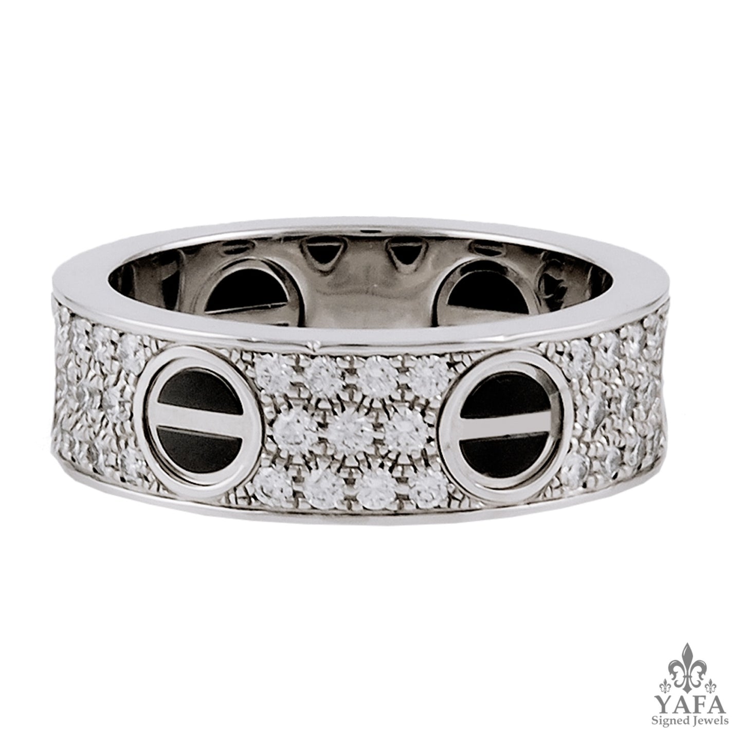 CARTIER Diamond, Ceramic 'Love' Ring