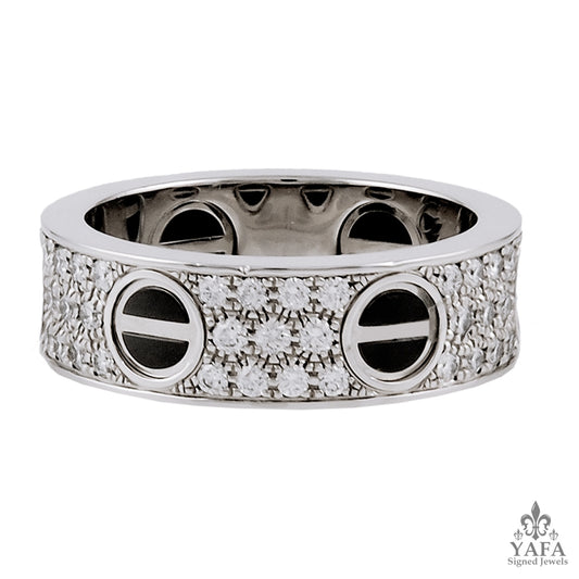 CARTIER Diamond, Ceramic 'Love' Ring