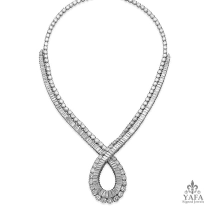 VAN CLEEF & ARPELS Diamond Loop Necklace