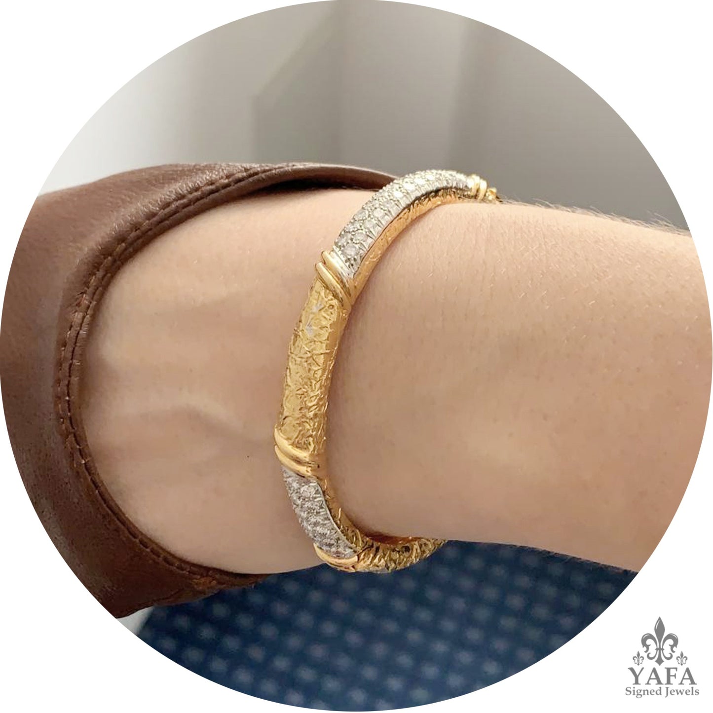 VAN CLEEF & ARPELS Diamond Gold Bracelet