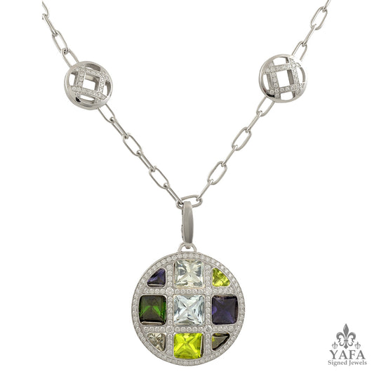 CARTIER Diamond, Semi-Precious Stones Necklace