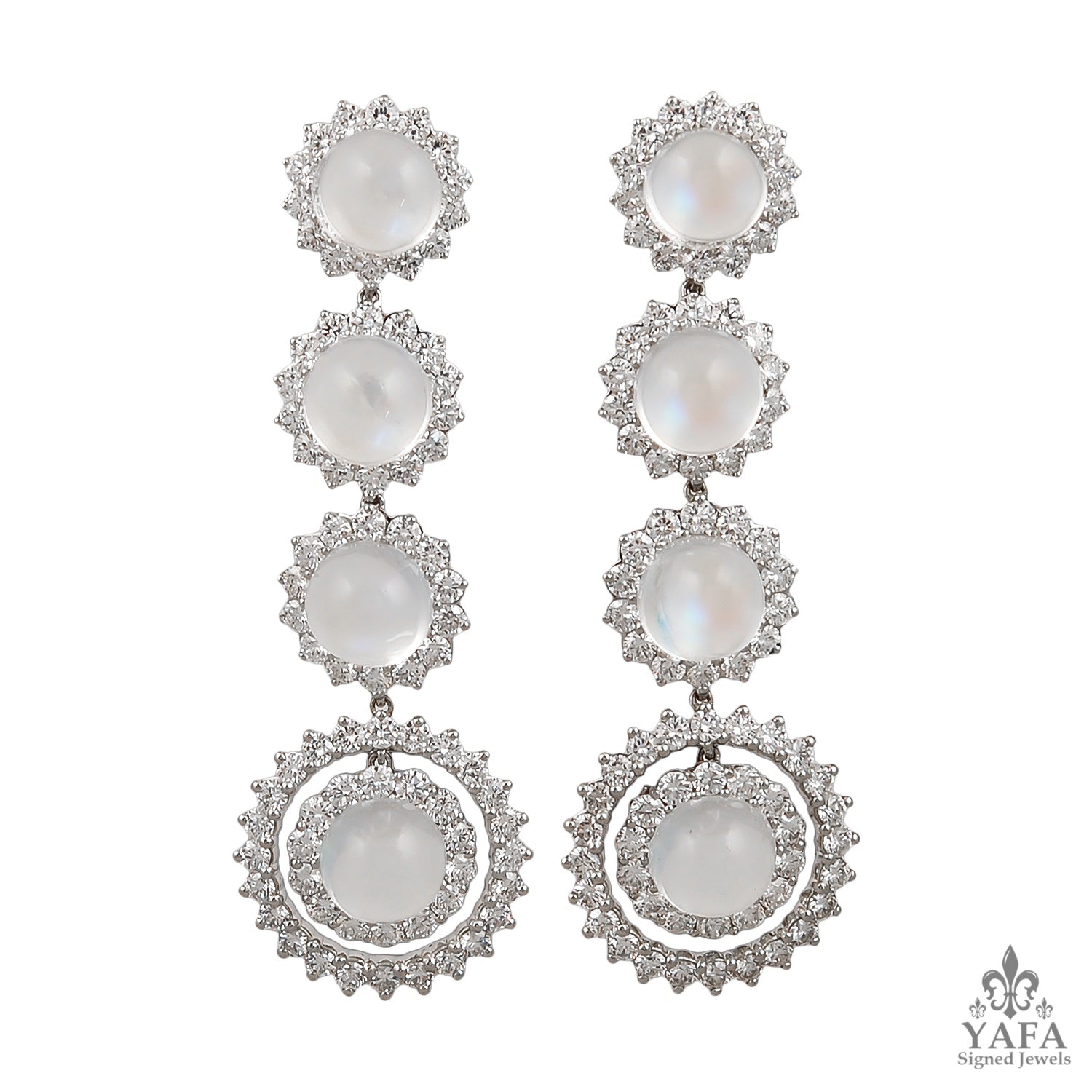 Paparazzi white hot sale moonstone earrings