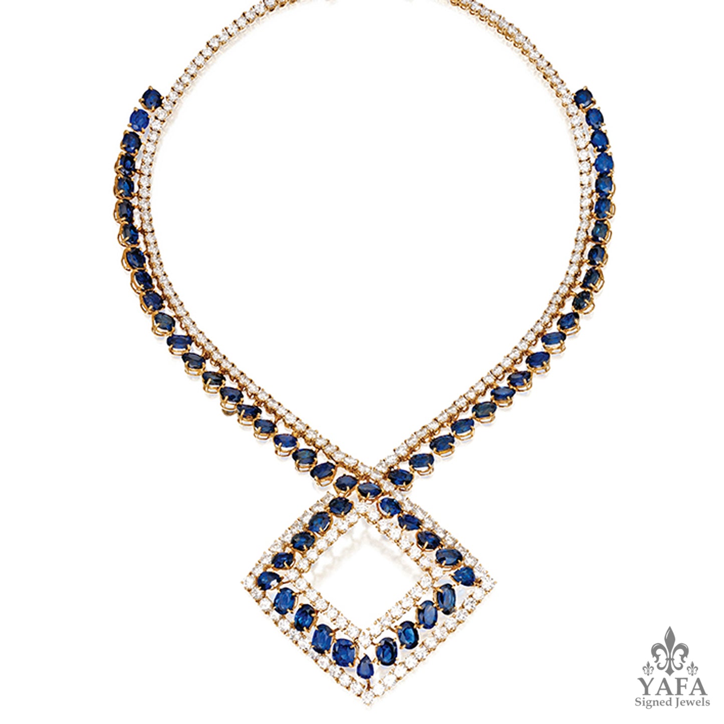 M.GERARD Diamond & Sapphire Necklace