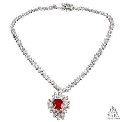 BOUCHERON Diamond & Ruby Necklace