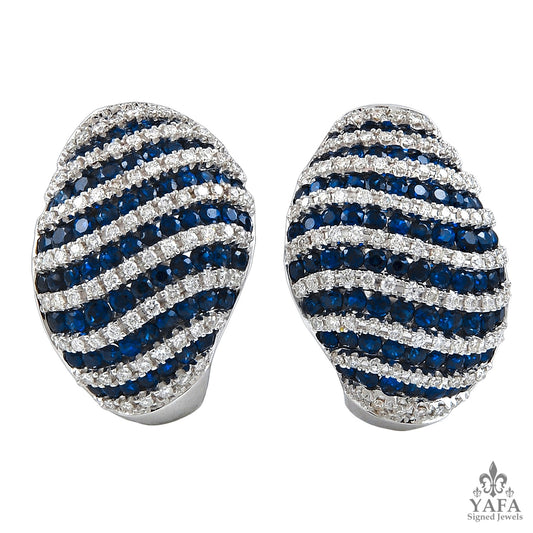 SALAVETTI Diamond & Sapphire Earrings