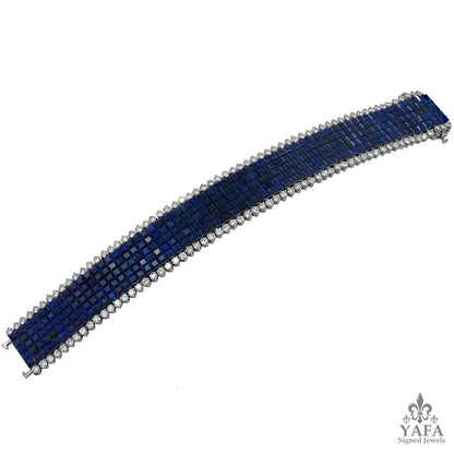 VAN CLEEF & ARPELS Mystery-Set Sapphire, Diamond Bracelet