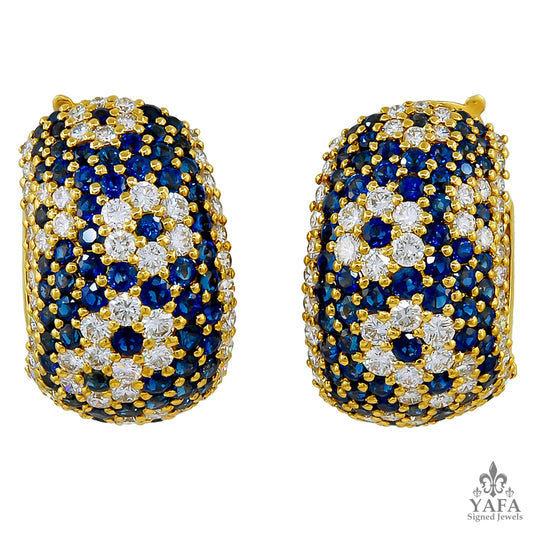 VAN CLEEF & ARPELS Diamond, Sapphire Earrings