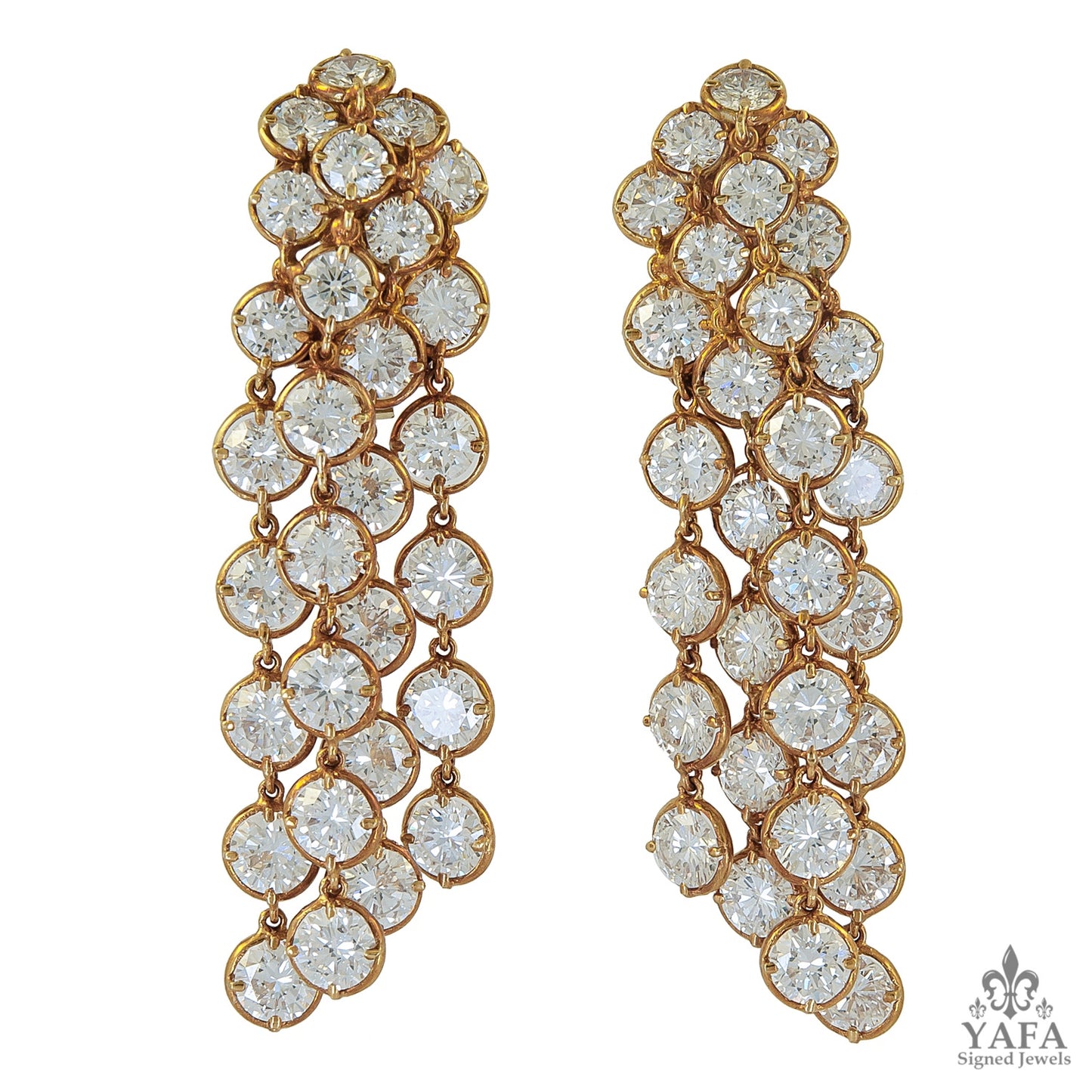VAN CLEEF & ARPELS Diamond Palmyre Earrings