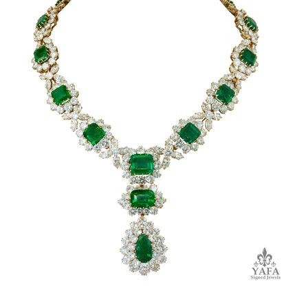 Bulgari Colombian Emerald and Diamond Necklace