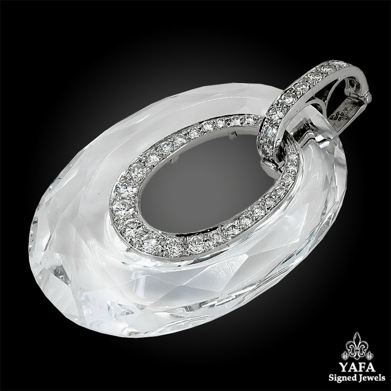 DAVID WEBB Diamond, Crystal Pendant